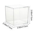 thumbnail image 3 of Dvruxg Clear Hard Plastic Display Case, Clear Gift Box for Party Favors, Clear Acrylic Square Cube Boxes, Plastic Square Cube Containers with Lid Plastic Storage Organizer, 3 of 5