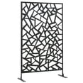 thumbnail image 1 of Outsunny Metal Privacy Screen W/ Expansion Screws Outdoor Divider, Irregular Fence, 1 of 9