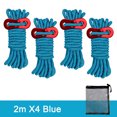 thumbnail image 1 of Yhmxh Camping Essentials Travel Essentials Camping Gear Outdoor Camping Tent Rope 4mm Thick Reflective Rope Draw Rope 2 Meters Wind Rope Tent Rope, 1 of 8