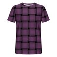 thumbnail image 5 of Qertyioot Hommes Imprimer Manches Courtes Col Rond T-shirt Décontracté Mode Dégagement Manches Courtes, 5 of 5