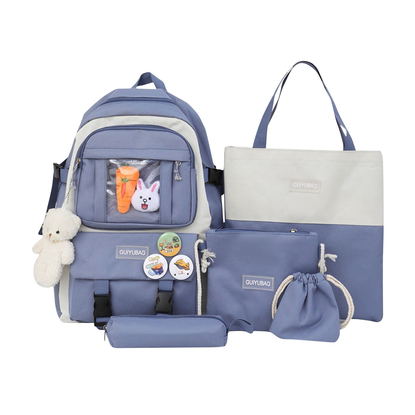Dvkptbk Pencil Pouch Elementary School Backpack Large Capacity Messenger Bag Beam Bag Pencil Case School Bag Handbag School Supplies on Clearance