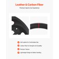 thumbnail image 3 of VEVOR Steering Wheel for 2016-2021 Honda Civic, Carbon Fiber Steering Wheel D-Shaped Flat-Bottom, Leather Grip with Non-Slip Texture & Precise Stitching, Accessories Replacement for Honda Civic, Black, 3 of 9