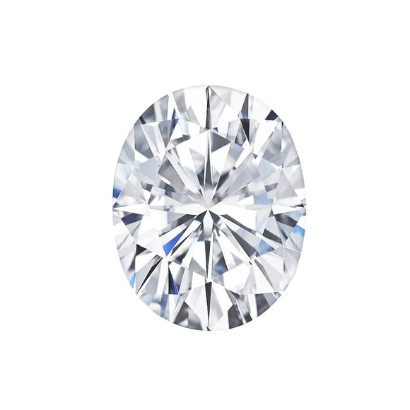 Ritz Jewels 1.32 Carat Loose Real Moissanite Certified with GRA Color D VVS1 Oval Cut Brilliant
