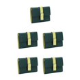 thumbnail image 2 of pitrice Leather Women Purse Rectangular Trifold for Zipper Hasp Stylish Card Holder Photo Folder Wallet Notecase Birthday Gift Green 5Set, 2 of 6