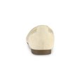 thumbnail image 2 of BLISSFUL STEP Chaussures Plates en Maille à Enfiler à Bout Pointu pour Femmes Beige 7,5, 2 of 8