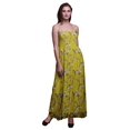 thumbnail image 1 of Bimba Blossom & Paradise Whydah Bird Bimba Robe à Bretelles Spaghetti Imprimée pour Femmes, Fluide, Smockée - X-Grand, 1 of 7