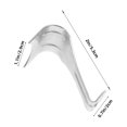 thumbnail image 3 of 12pcs Picture Rail Hooks Metal Picture Hangers Heavy Duty Frame Hanging Displaying Hooks, 3 of 8