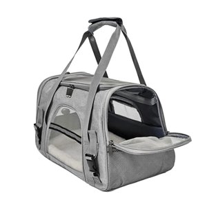 Cat Carrier Bag, Pet Shoulder Carrier Bag, Small Pet Travel Carrier, Dog Carrier gray