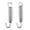 Silver, variant on Pair 65mm Stainless Heavy Duty Exhaust Spring for Motorcycle ATV -