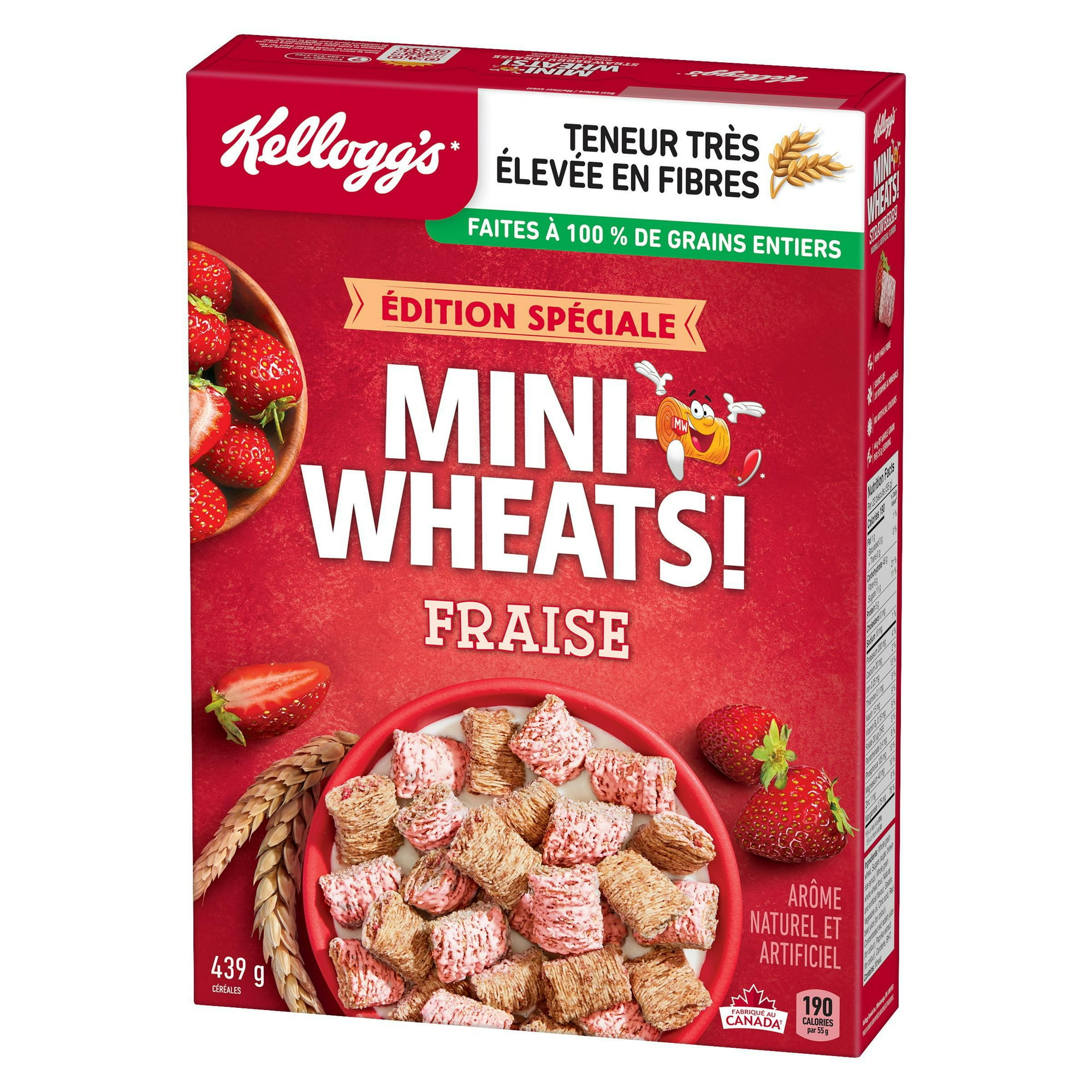 Céréales Mini-Wheats* Saveur de fraises 439 g