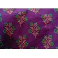 thumbnail image 4 of oneOone Cotton Silk Fabric Leaves & Floral Block Printed Craft Fabric BTY 42 Inch Wide, 4 of 4