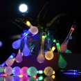 thumbnail image 4 of EGNMCR Light Strip, Christmas Lights Outdoor Garden Party 30 LED Teardrop Solar Garden Lantern String lantern string, 4 of 9