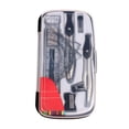 thumbnail image 1 of Ensemble de Géométrie de 10 Pcs pour Étudiants, Trousse d'Outils de Math avec Boussole, Rapporteur, Règle, Gomme et Aiguiseur dans une Boîte de Rangement, 1 of 7