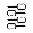 thumbnail image 3 of Cradlestake 2"x3" Gutter Downspout Stakes (2"x3" Vertical 4 Pack Black), 3 of 4