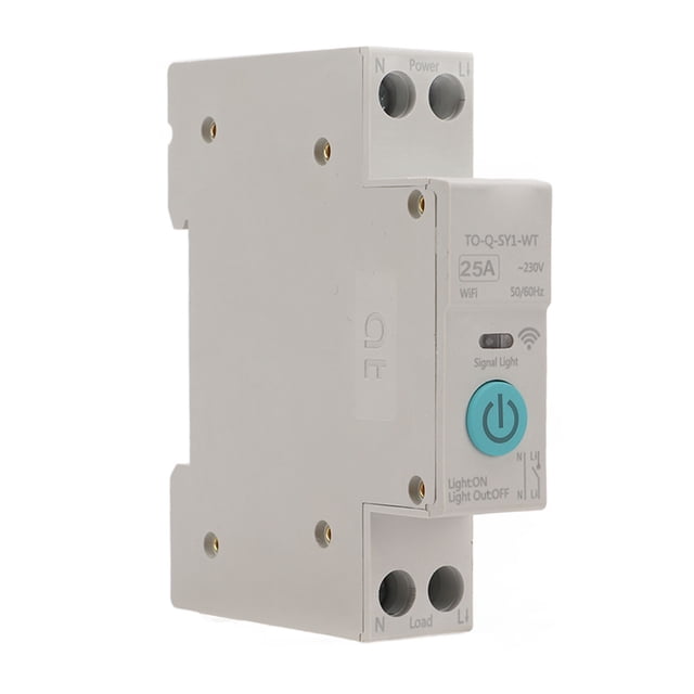 Smart Switch Module, Wireless Switch Breaker Smart DIN Rail Switch with Remote Control Timing Countdown for Tuya Smart ZigBee SigMesh 230V