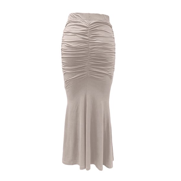 QATAINLAV Bodycon Maxi Skirt for Women High Waist Slim Fit Mermaid