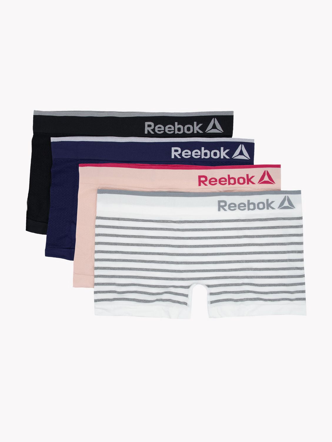 Reebok Ladies' 4 Pack Seamless Boyshorts
