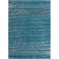 thumbnail image 1 of Unique Loom Oasis Haut-Bas Pile Rayures Zone Tapis 9' x 12' Rectangle Bleu/ivoire, 1 of 1