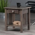 thumbnail image 3 of Winsome Stafford End Table, Oyster Gray, 3 of 9