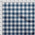 thumbnail image 3 of oneOone Polyester Lycra Dark Navy Blue Fabric Gingham Check Sewing Craft Projects Fabric Prints By Yard 56 Inches Wide, 3 of 4