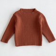 thumbnail image 4 of RXIRUCGD Chandail Tricoté Extensible à Manches Longues Col Rond Rayé pour Enfants Hommes et Femmes, Kaki, Taille : 80, 4 of 9