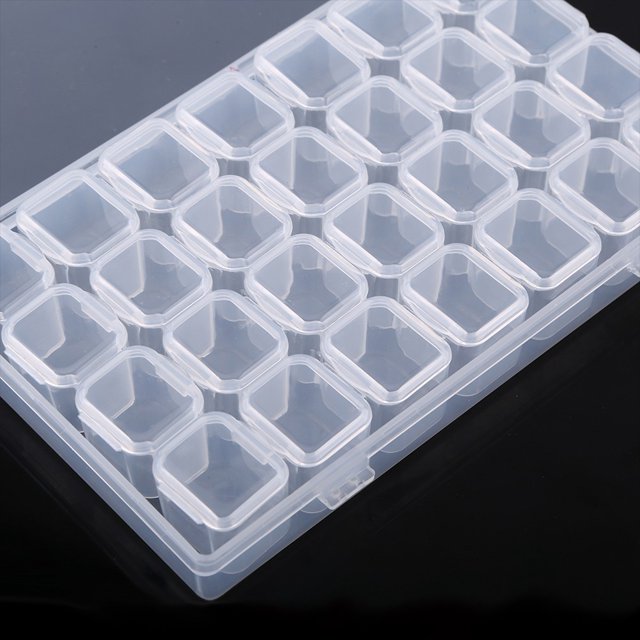 Boîte à Médicaments Boîte de Rangement pour Médicaments Boîte à Comprimés Boîte de Rangement pour Comprimés Boîte à Pilules Plastique Transparent 28 Fentes Réglables Comprimés Médicaments Boîte Organisatrice de Rangement pour Pilules Bijoux Contenant