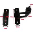 thumbnail image 2 of ORUYROP 90 Degree Locking Privacy Lock Sliding barn Door Latch Right Angle Door Clasp cam Lock, 2 of 6