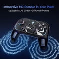 thumbnail image 4 of EasySMX S10 Manette de Jeu pour Switch 2: Sticks TMR, Vibration HD, D-Pad Interchangeable - Minuit, 4 of 13