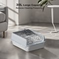 thumbnail image 3 of Stainless Steel Cat Litter Box with Lid Large Litter Box for Big Cats Non-Stick Stainless Steel Cat Boxes High Sides, Kitten Metal Boxes, Anti-Leakage, Easy to Clean, 3 of 7