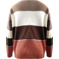 thumbnail image 3 of ORUYROP Pull à Rayures Colorées Col Rond Manches Longues Cardigan Tricoté pour Femmes, 3 of 5