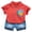 Red, variant on Baby Boy Summer Clothes Toddler Kids Baby Boy Casual Dinosaur Print Short-Sleeved Shorts Clothes Set 12-18 Month Boy Clothes 18-24 Month Boy Clothes Baby Boy Clothes 12-18 Months
