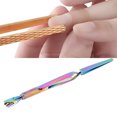 thumbnail image 4 of Nail Cuticle Pusher, Nail Shaping Tweezers  Portable Double End  For Manicure For Beauty Salon Multicolor, 4 of 8