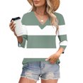 thumbnail image 2 of Fewfanhot Hauts pour Femmes Mode d'Automne Col en V Tenue de Bureau Décontractée Tunique Chandail Tenues, 2 of 9