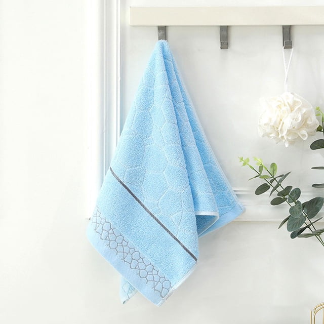 Matoen Towel Thickened Soft Absorbent Plain Color Household Wash Face Gift Towel