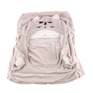 2 in 1 Foldable Children's Sofa Cushion Plush Sofa Cute Sofa Chair for Children