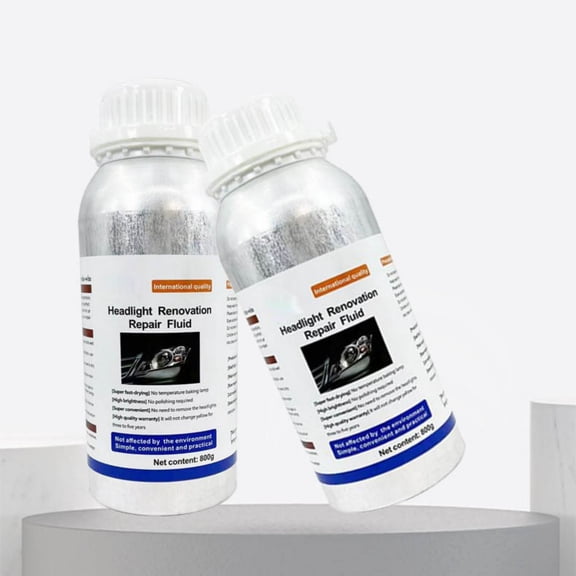 Aursykel Trousse de Restauration de Phares Automobiles Revêtement Illuminateur Jaune Haute Efficacité 800 ml pour l'Entretien des Phares Protège les Lentilles et Prolonge la Durée de Vie de la Lumière Formule Non Corrosive