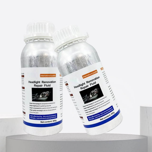 High Efficiency Headlight Restoration Kit with Yellow Brightener Coating 800ml for Auto Headlight Repair and Maintenance