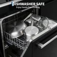thumbnail image 3 of Ourlova Piece Tri Ply Stainless Steel Cookware Set with Lids Premium Pots Pans Set 3layer 10pcs, 3 of 8
