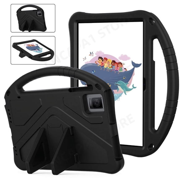 Kids Portable EVA Foam Cover For T-Mobile REVVL Tab Case 10.36" Tablet PC Shockproof Protector Funda with Rear Kiskctand Case only-BK T-Mobile REVVL Tab