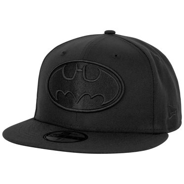 Batman Logo Black on Black New Era 59Fifty Fitted Hat-7 1/2 Fitted