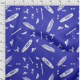 thumbnail image 4 of oneOone Rayon Blue Fabric Beach Craft Projects Decor Fabric Printed By The Yard 56 Inch Wide, 4 of 4