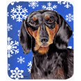 thumbnail image 1 of Dachshund Winter Snowflakes Holiday Mouse Pad, Hot Pad or Trivet, 1 of 1