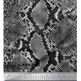 thumbnail image 1 of Soimoi Gray polyester Crepe Fabric Leopard & Snake Animal Skin Decor Fabric Printed Yard 42 Inch Wide, 1 of 3