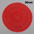 thumbnail image 3 of CAROOTU Round Cotton Coaster Heat Resistant Dining Table Plate Mat for Household Protects Table from Burnt, 3 of 7