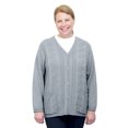 thumbnail image 1 of Silverts Women Cardigan Open Back Knit Sweater, XL, Oxford Grey, 1 of 2