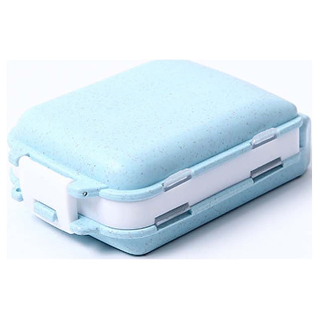 Dvkptbk Organisation et Rangement Mini Boîte Distributrice Portable Comprimés Boîte Distributrice Boîte de Rangement Portable Apartment Essentials en Liquidation