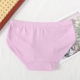 thumbnail image 4 of Girls Underwear Solid Color Comfortable Breathable Children's Briefs for Everyday Use Fit Soft Material, 4 of 6