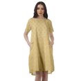thumbnail image 1 of Moomaya Printed Loose A-Line Dress With Pockets Short Sleeve Dresses Women, 1 of 4