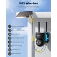 thumbnail image 3 of ieGeek Security Cameras Wireless Outdoor, WiFi, 2K 360 View PTZ, Solar Powered Home Surveillance Camera, Color Night Vision, Motion Sensor, 3 of 11