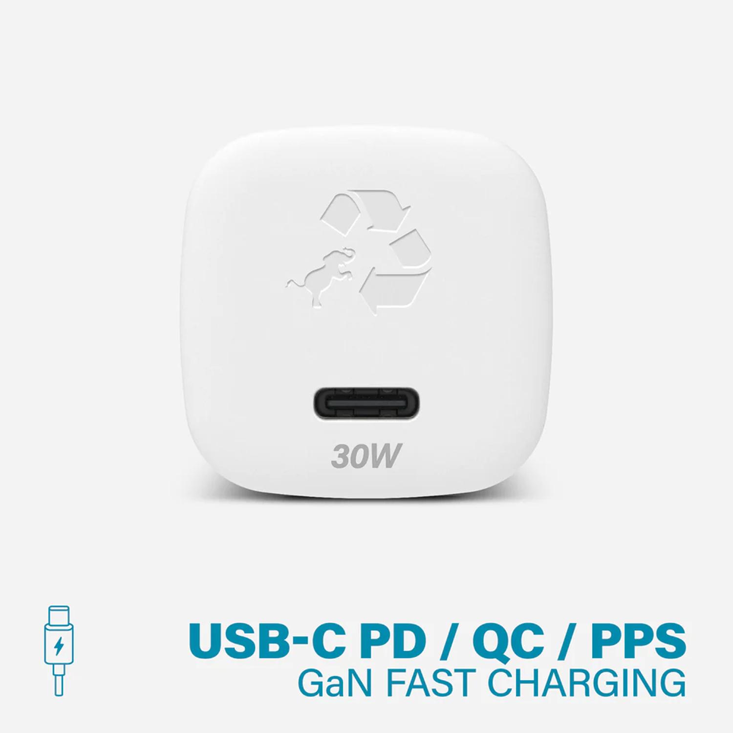 Nimble Chargeur Mural 30W GaN Blanc